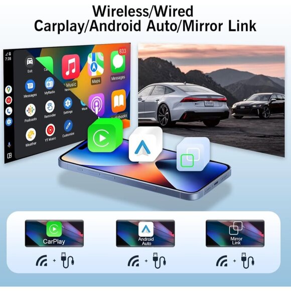 Android 13 8-Core 8" Car Stereo for Chevy Silverado/GMC Sierra/Buick Enclave - Picture 7 of 9